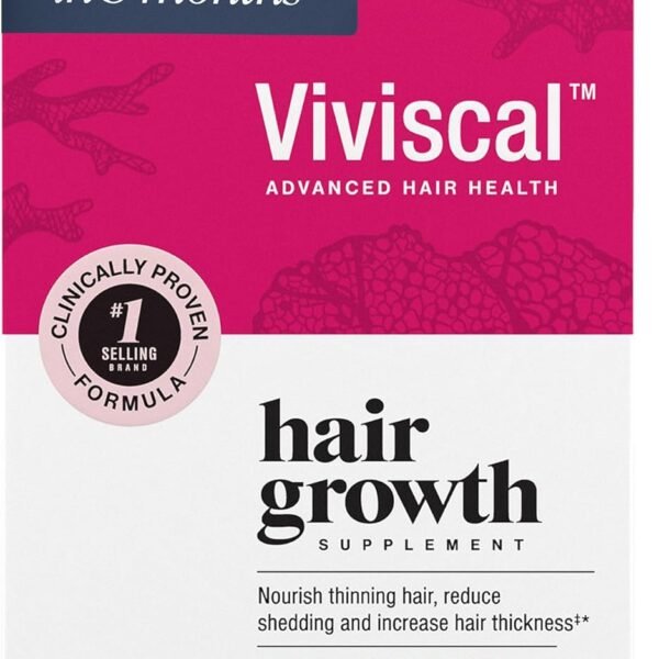 Viviscal Hair Growth Supplements For Women For Thicker, Fuller Hair, Nourishes Thinning & Loss, With Proprietary Collagen Complex, 60 Tablets, 1 Month Supply