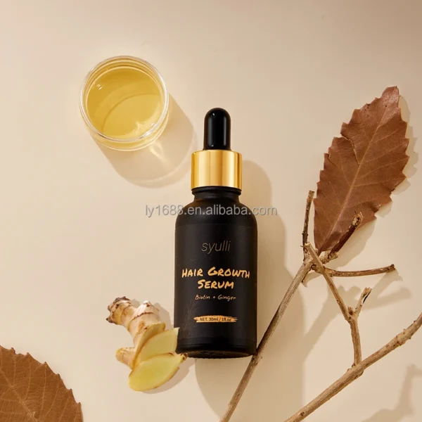 Natural Organic Hair Oil Serum Men Women Biotin & Ginger Rosemary Hair Growth Serum for Regrowth Care