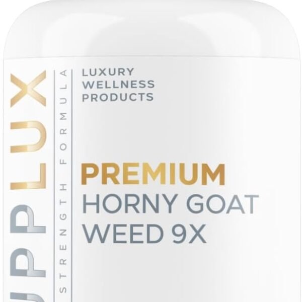 Premium Horny Goat Weed + 9 Ingredients - Performance Pills for Men for Fast Acting Blood-Flow, Build Muscle & Supports Men's Health | 9 Backed Ingredients | 3rd Party Tested Supplement - 60 Pills