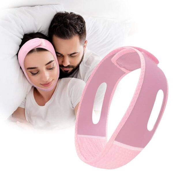 Chin Strap for CPAP Users, Chin Strap for Snoring, Chin Strap for Sleeping, Anti Snoring Devices Adjustable, Anti Snoring Devices Breathable and Reusable, Chin Strap for Men and Women to Stop Snoring