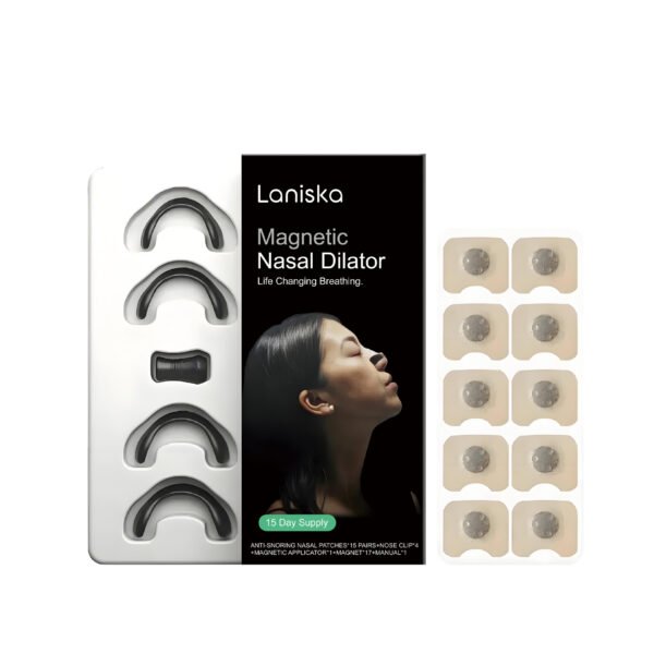 Intake Breathing Nasal Strip Starter Kit (15 Count, Black) - Boost Oxygen Intake, Reduce Snoring, Improve Sleep Quality - Sweat Resistant, Skin Safe Nasal Strips - Extra Strength Snoring Solution